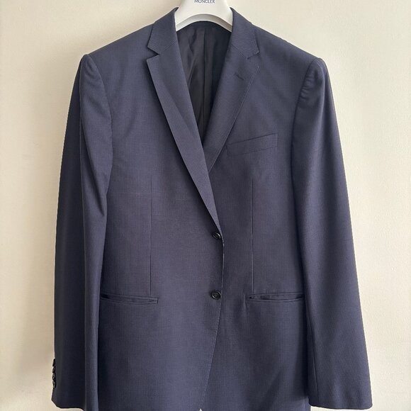 $2750 Z Zegna Navy Blue Wool Suit - 42,  Pants 32-33 - Picture 1 of 15